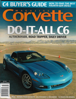 CORVETTE MAGAZINE 2011 JULY - PHASE III MOTION, LS9 C2 RESTOMOD, '54 REBORN